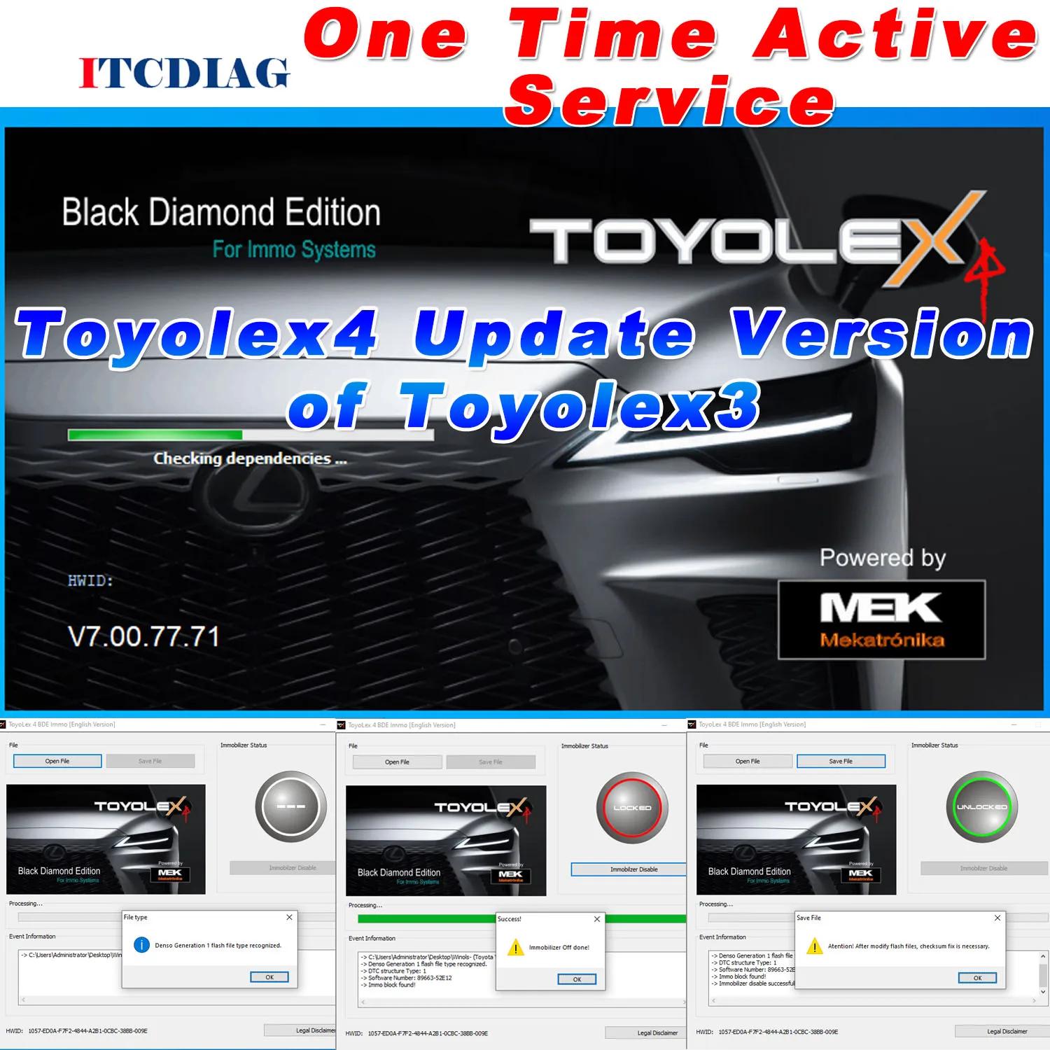 Toyolex4 Toyolex 4 BDE IMMO OFF Ʈ, Toyota Lexus  Hino N04  ECU,  1/2  3  